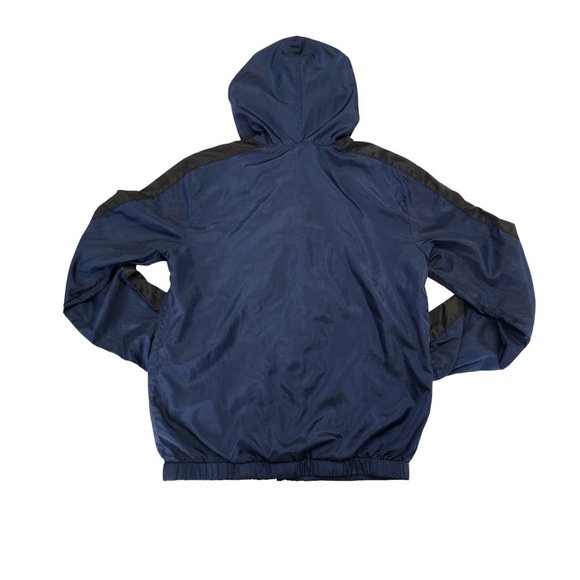 True Religion Youth Boys Navy Foil Print Hooded Windbreaker‎ , Size 7 - Picture 2 of 7